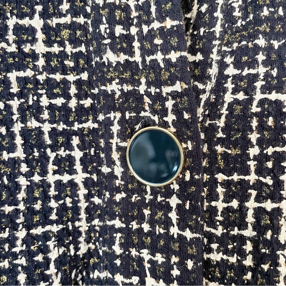 Me+Em Ponte Jacquard Rib Trim Textured Ponte Jersey Jacket Size 12 - Picture 10 of 16